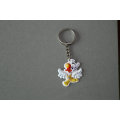 Kundenspezifisches reizendes Keychain Enten-Form PVC-Schlüsselzusatz (GZHY-YSK-0023)